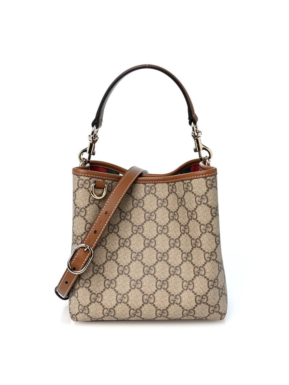 Gucci Gg Supreme Emblem Small Shoulder #371975G18B
